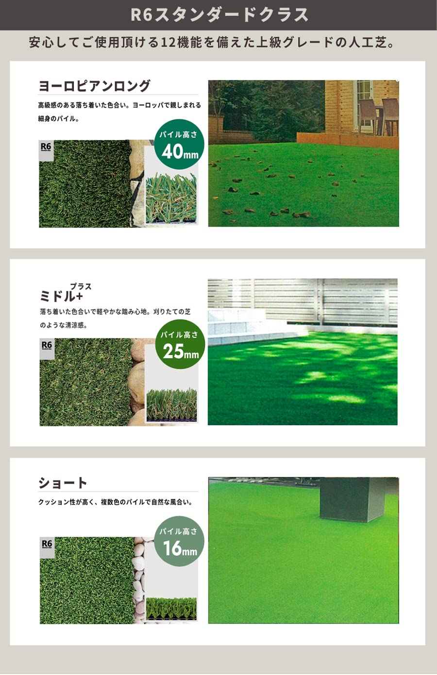 Amazon | 【10平米】人工芝 リアリーターフ 耐用年数:10年以上 12の 