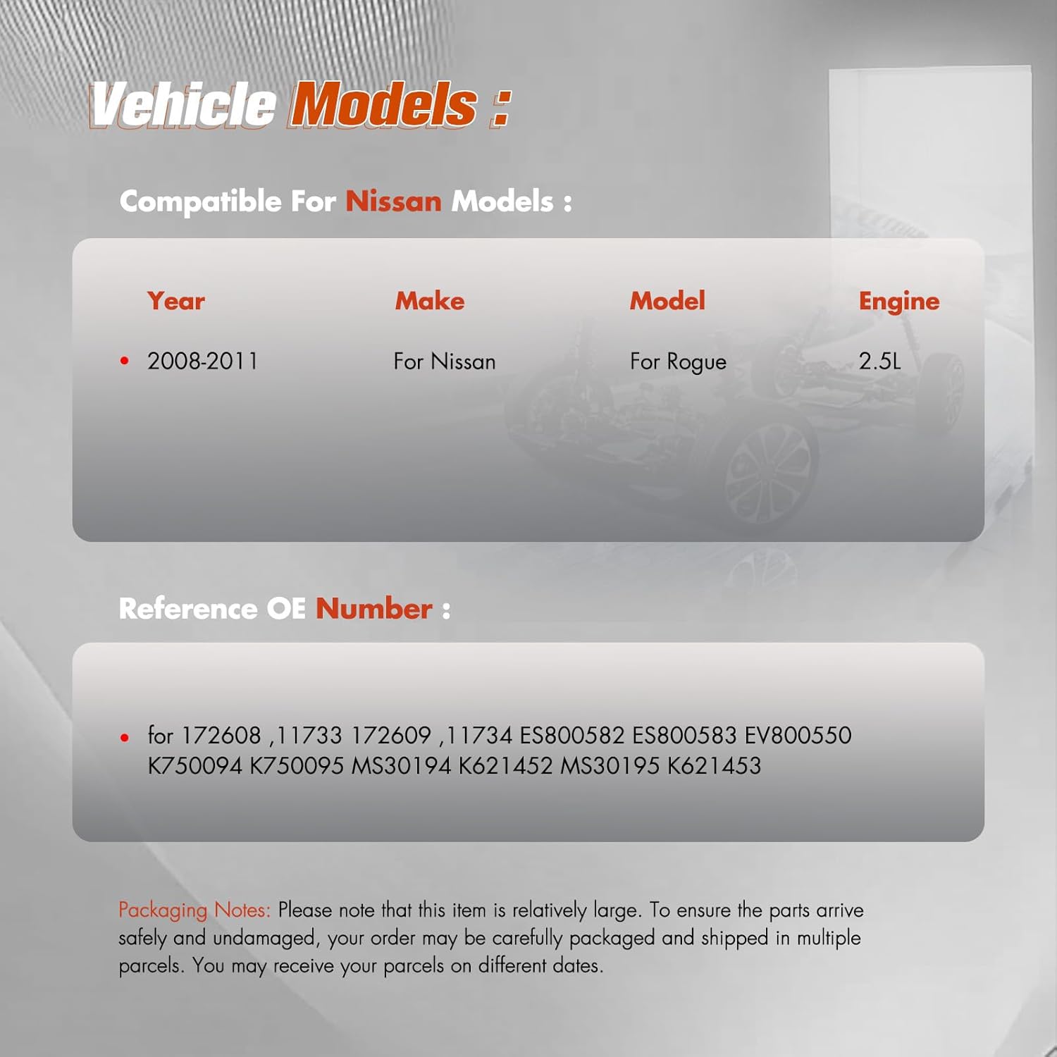 Struts Shock suspension kit for Nissan Rogue 2008-2011 Front Complete Struts Assembly Control Arm Stabilizer Bar Link Tie Rod End 10 Pcs, 172608,11733 172609
