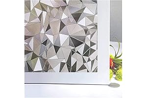 NIVIY 3D Shower Privacy Film No Glue Static Cling Window Films Privacy...