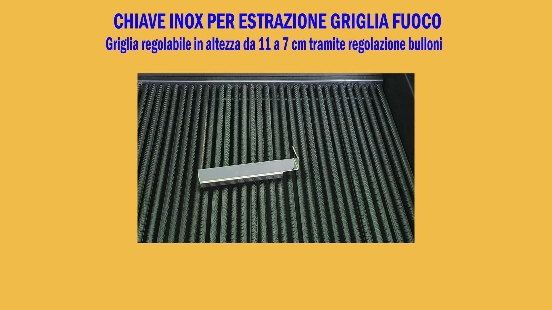 Barbecue 80x65 con cappa con Graticola