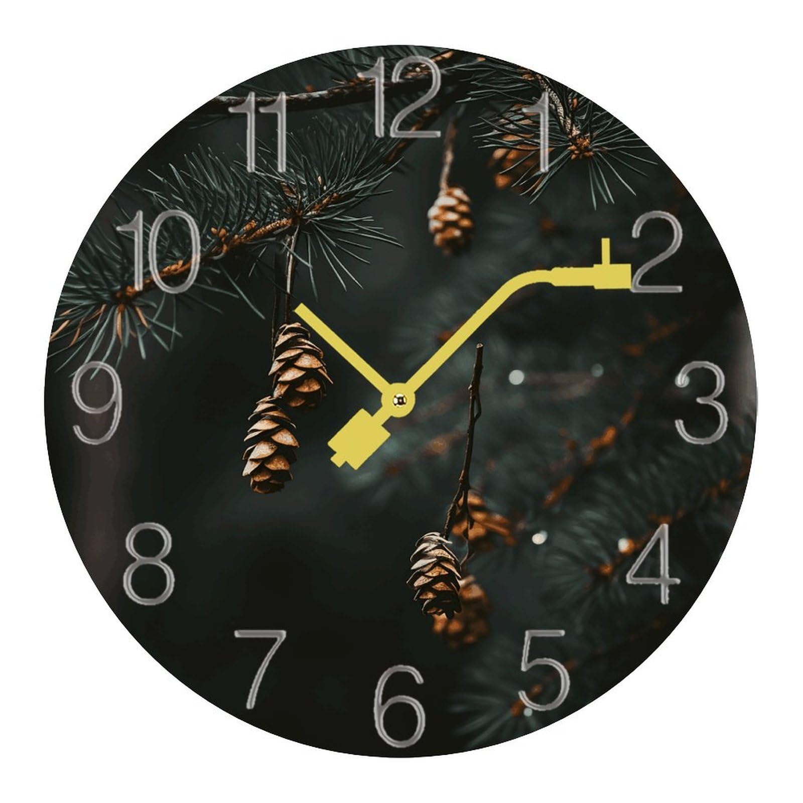 Horloge murale silencieuse design moderne de haute précision avec piles incluses