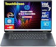 HP Spectre x360 AI Powered 2-in-1 Laptop 16.0" Touchscreen OLED 2.8K Display (Intel Ultra 7-155H, 32GB LPDDR5X, 1TB PCIe SSD, Backlit KB, Fingerprint, 2 Thunderbolt 4, WiFi 6E, Webcam, Win 11 Pro)