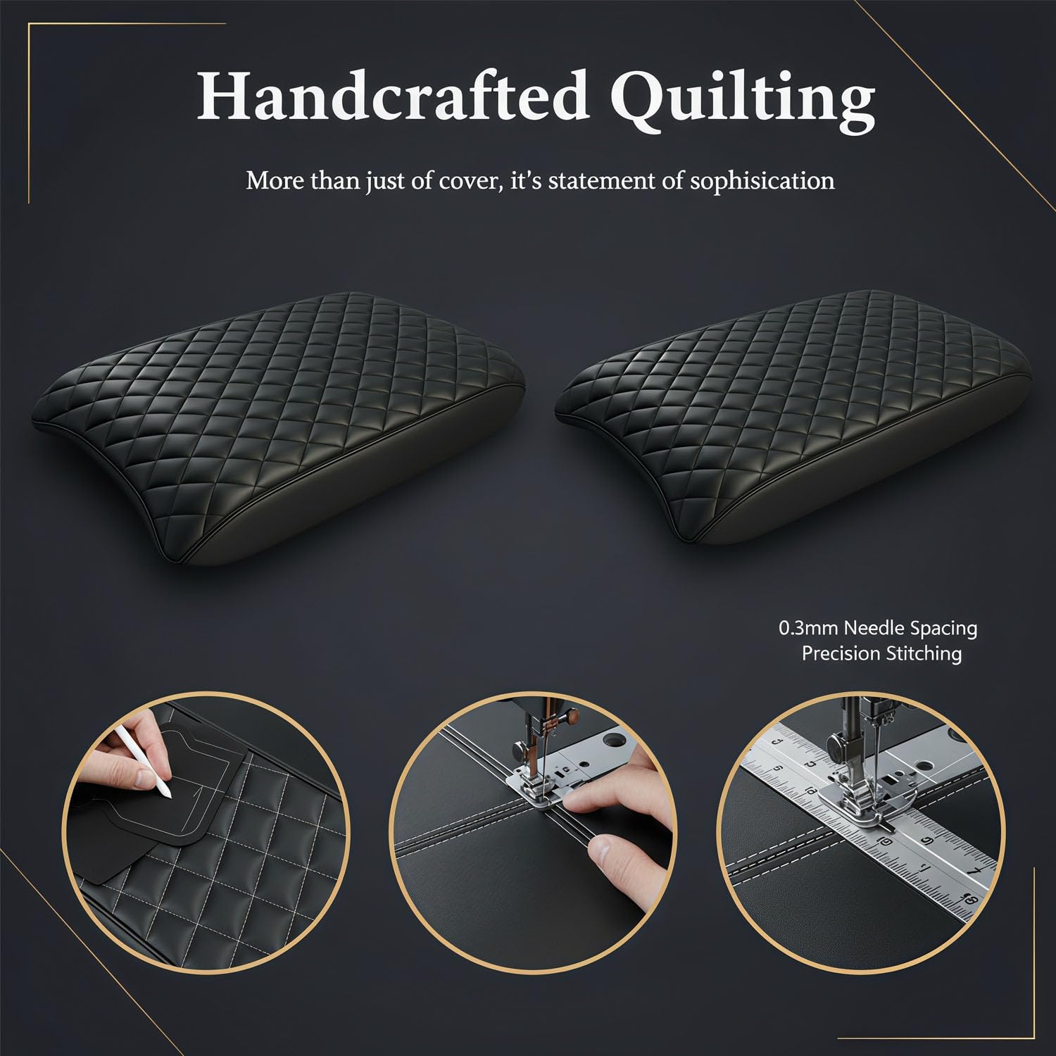 Center Console Cover for 2023 2024 2025 Honda Pilot, 2024 2025 Honda Ridgeline, 2024 2025 2026 Honda Passport Customized Armrest Cover Leather Interior Accessories