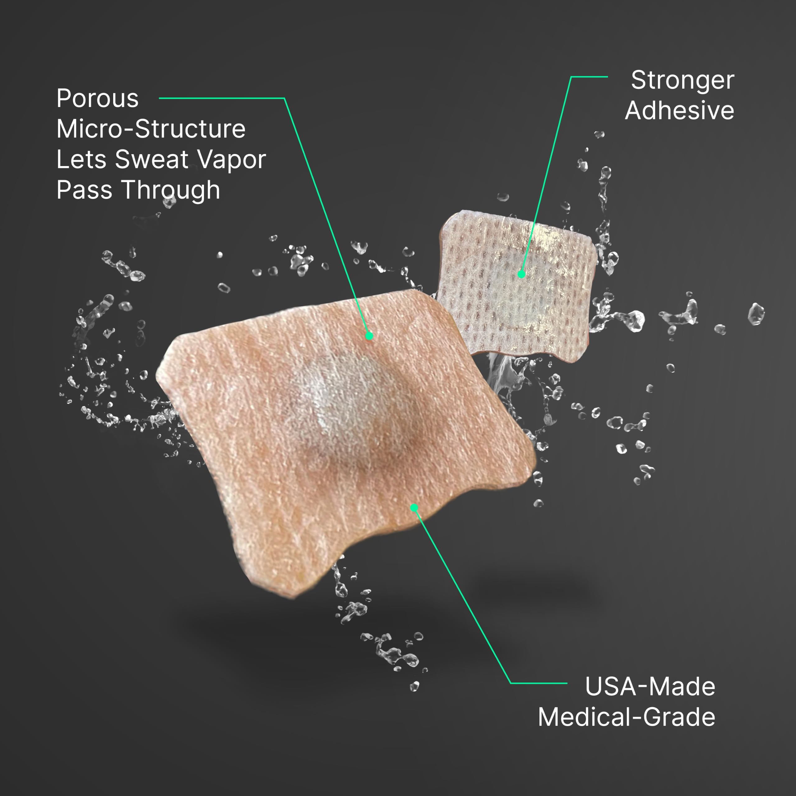 Intake Sport Tabs — High-Hold Sweatproof Adhesive Refill Tabs for Intake Reusable Band (20 Count) | Breathable Nose Tabs for Athletes, Workouts & Sports | Stays On Through Sweat, Heat & Motion — Amazon image 2