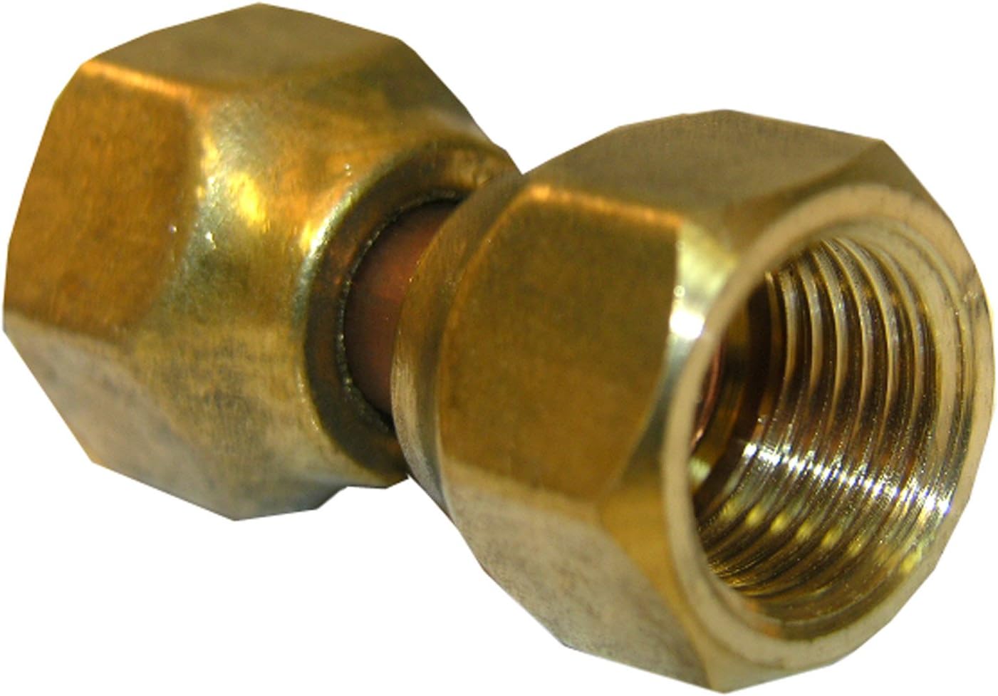 LASCO 17-5931 3/8-Inch Female Flare Swivel Brass Adapter