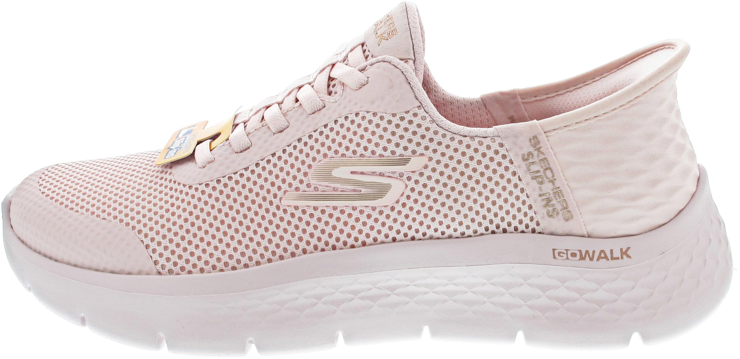 Skechers Women's Go Walk Flex Grand Entry Trainers, Pink, 6.5 UK