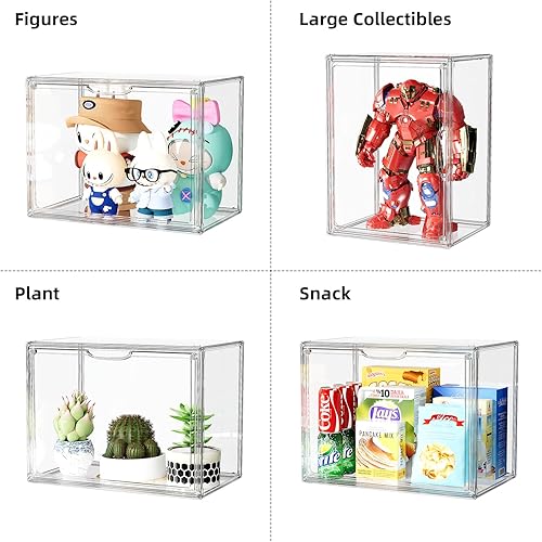 Miniatura 2 de MSHOMELY Organizador de bolso organizador de almacenamiento transparente para armario 3 paquetes de vitrina acrílica para bolso y bolso cajas de