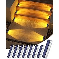 DetarZinLED Luci Giardino Energia Solare, 8 Pezzi Luci Solari Esterno