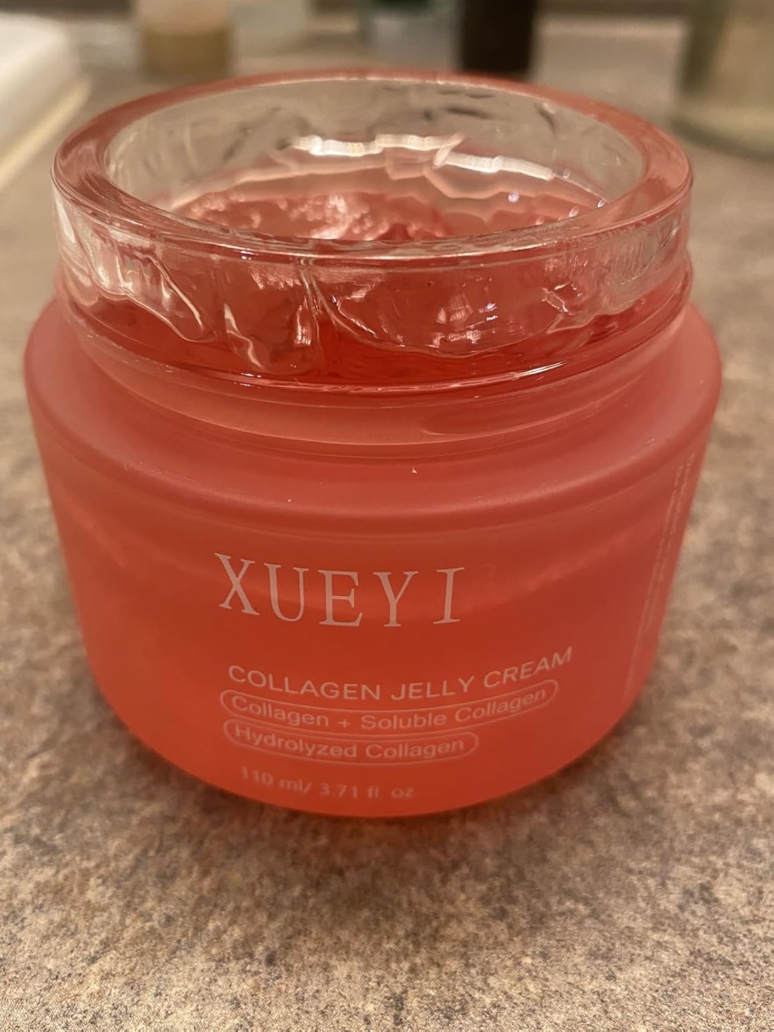Olephira XUEYI Collagen Jelly Cream, Improve Firmness Elasticity Hydrating Nourishing Revitalizing for Soft Smooth SkinHydrolyzed Collagen Booster Gel Serum for Microcurrent Face Massagers