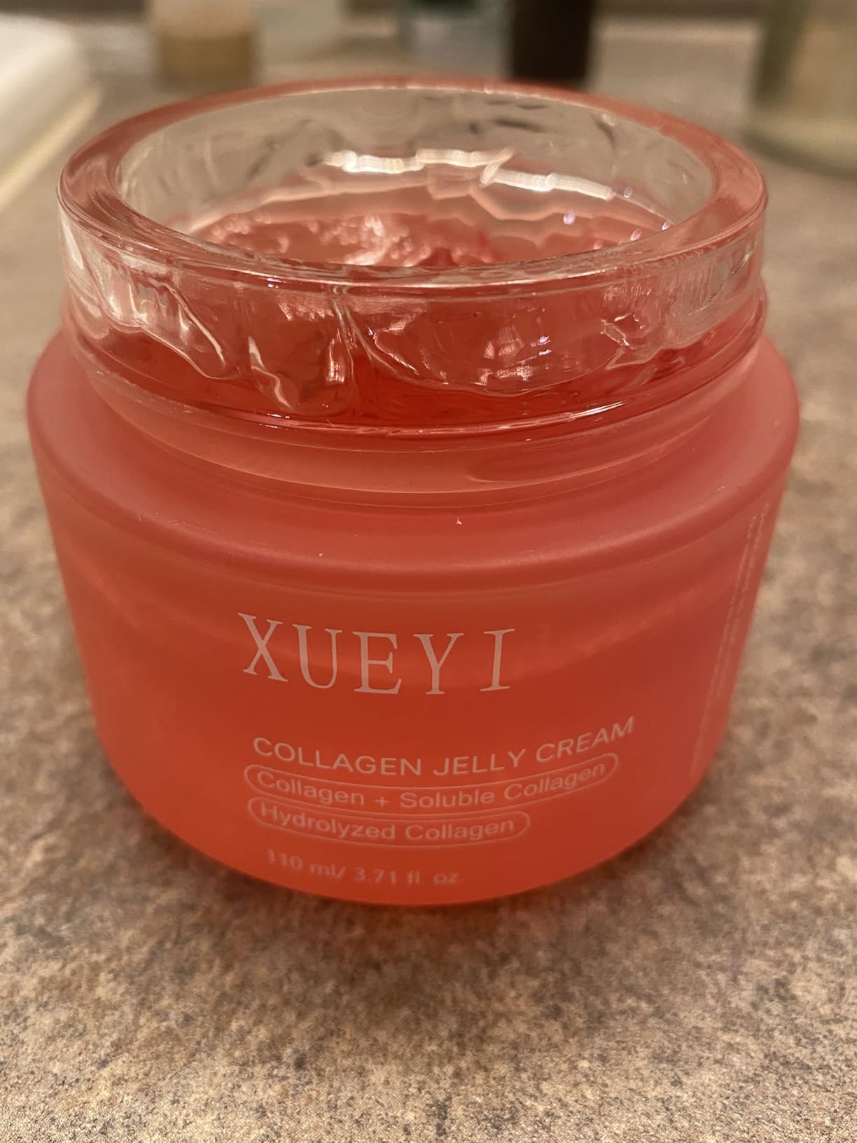 Olephira XUEYI Collagen Jelly Cream, Improve Firmness Elasticity Hydrating Nourishing Revitalizing for Soft Smooth SkinHydrolyzed Collagen Booster Gel Serum for Microcurrent Face Massagers