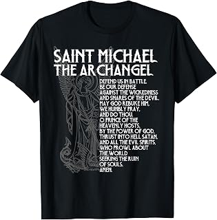Saint Michael the Archangel Prayer Catholic Traditional T-Shirt