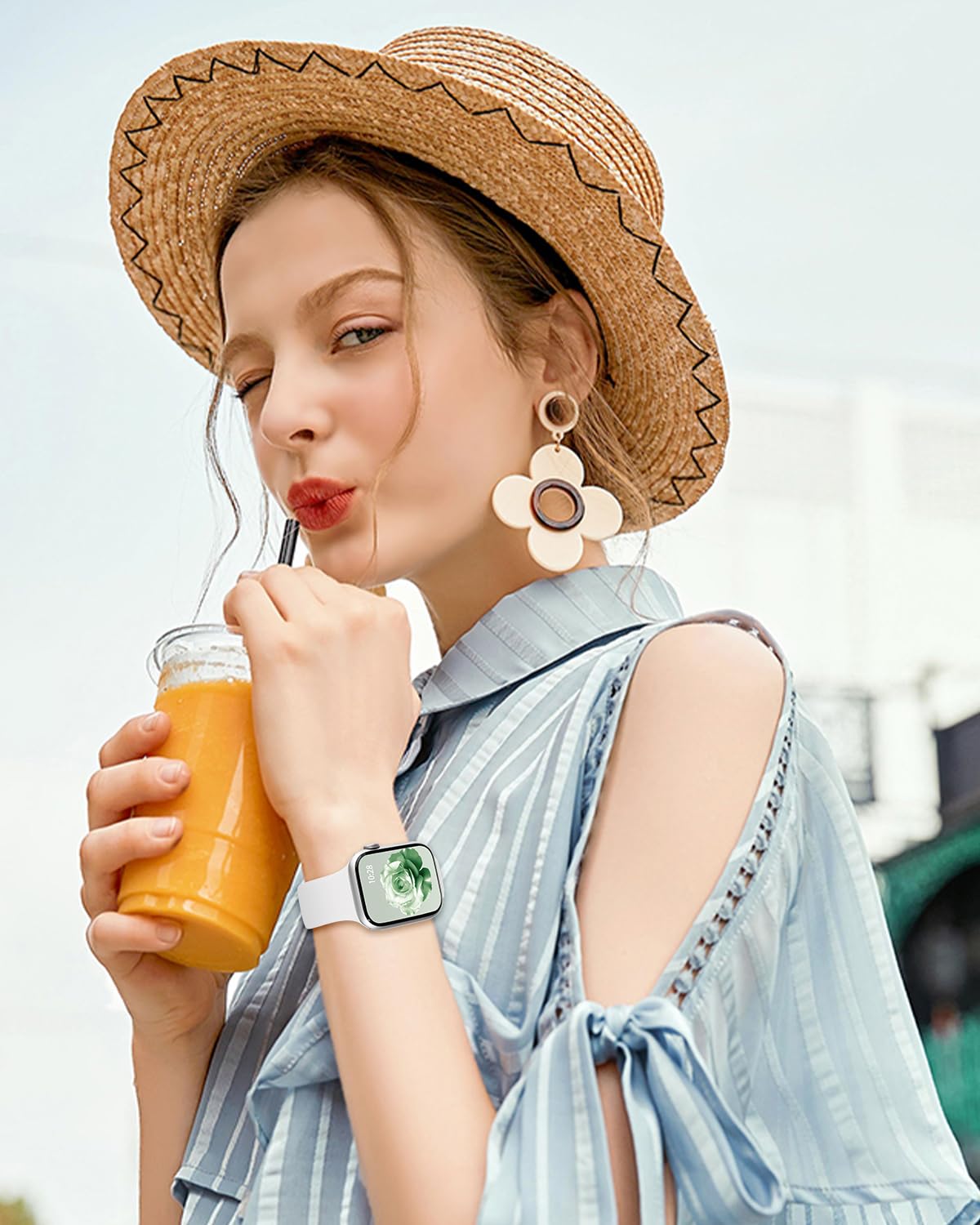 Patented Cinturino Sportivi Compatibile per Cinturino Apple Watch 38 mm 40 mm 41 mm 42 mm (serie 10) da Donna Uomo, Cinturino in Silicone Per Apple Watch Serie 10 9 8 7 6 5 4 3 2 1 SE