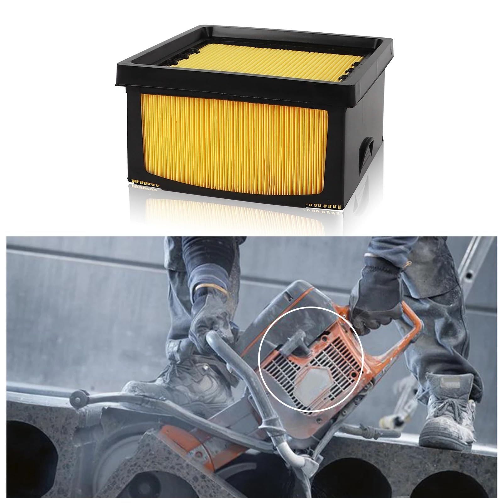 Ajuste del Filtro De Aire For Husqvar Na K760 K770 Cortadora Eléctrica Sierra Corte Hormigón 574362301 525470601 574362302