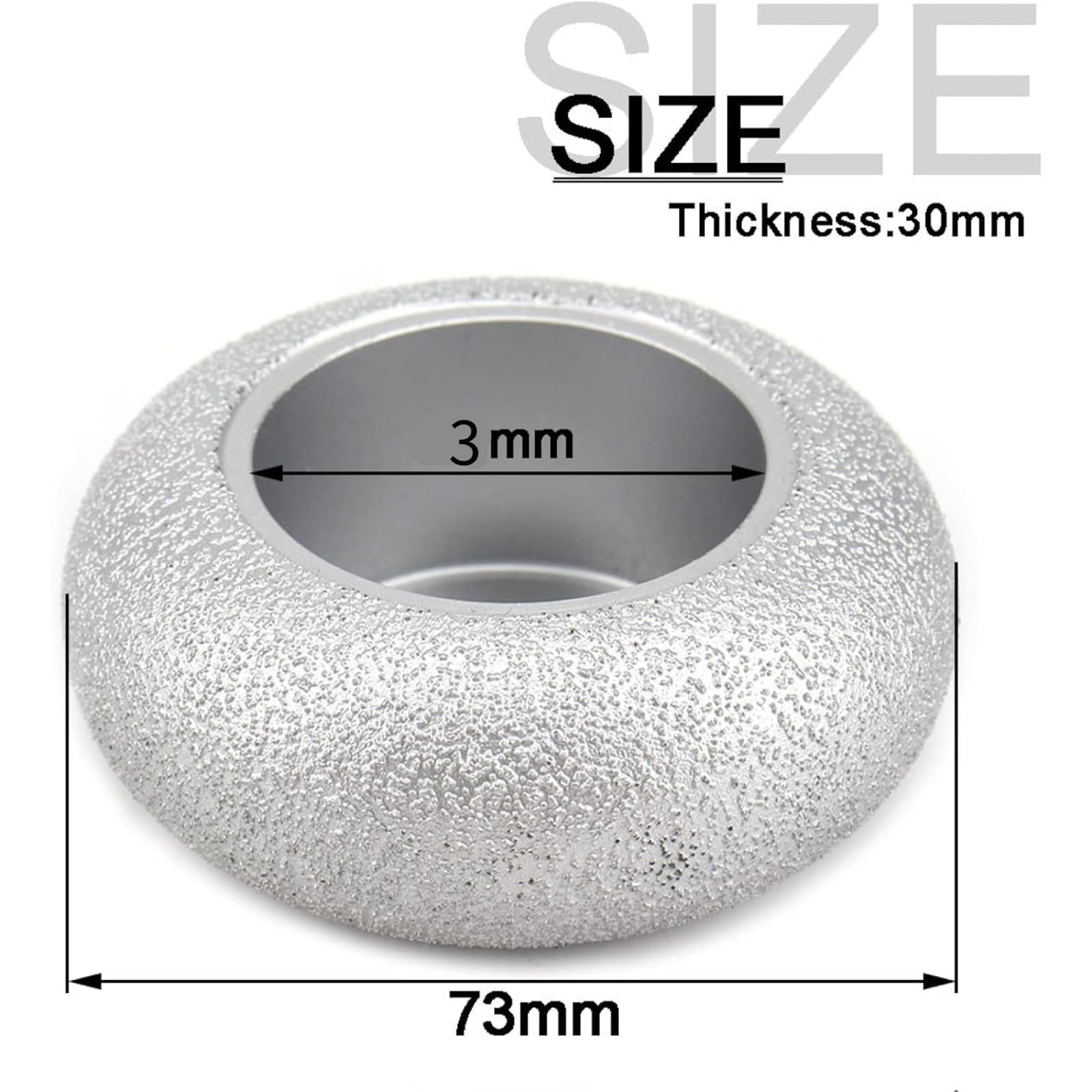 7.3 cm meule diamantée brasée roue Abrasive Rome pour pierre marbre céramique (Meule romaine 3.0)
