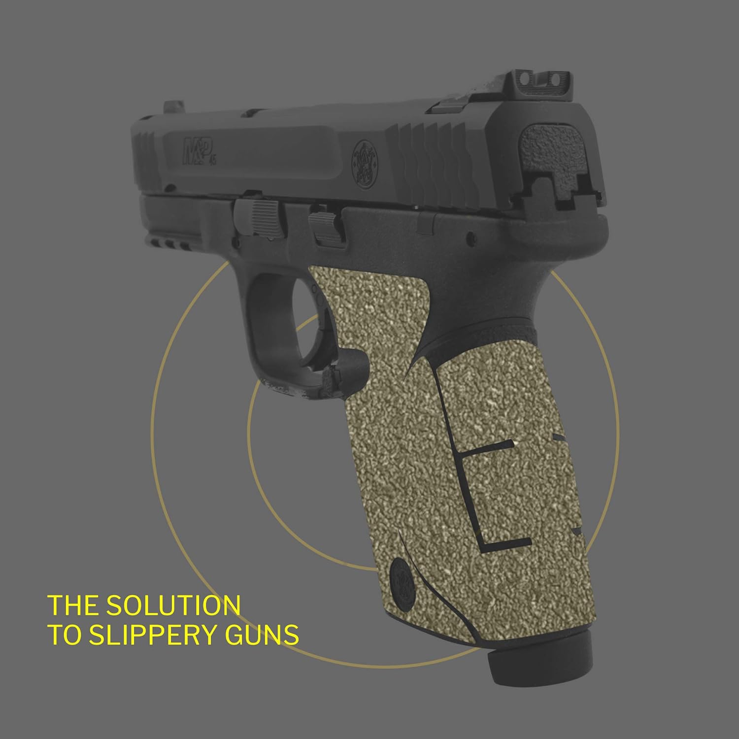 TALON Grips for Smith & Wesson M&P Compact .TALON Grips Adhesive Grip – Compatible with Smith & Wesson M&P Compact .45 – Made in The USA