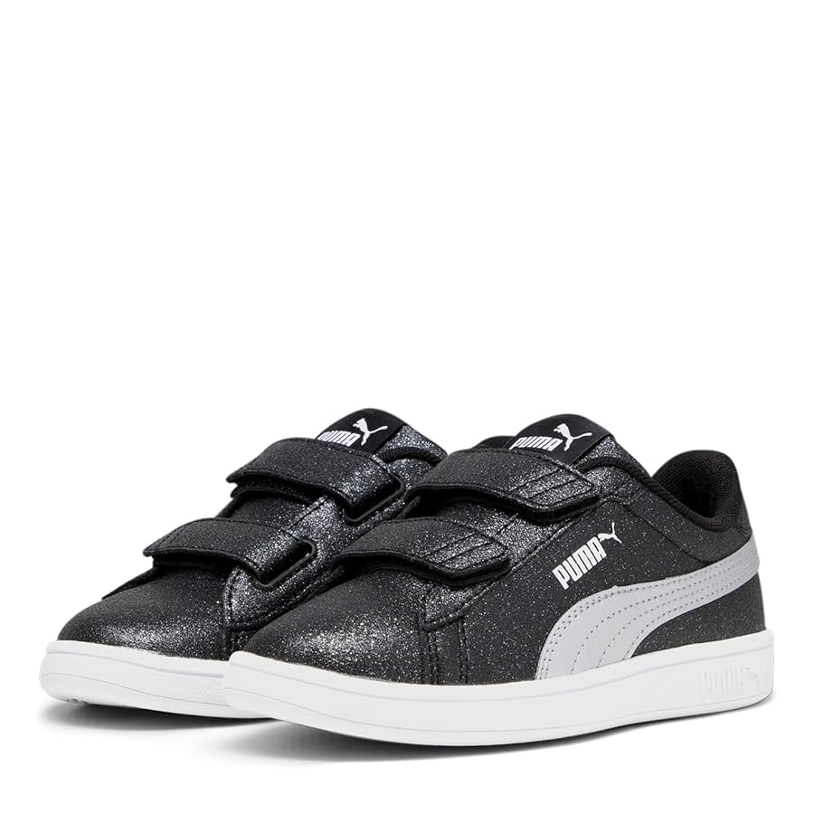 PUMA Smash 3.0 Glitz Glam V PS, Scarpe da Ginnastica, Black Silver White,  31 EU : Amazon.it: Moda