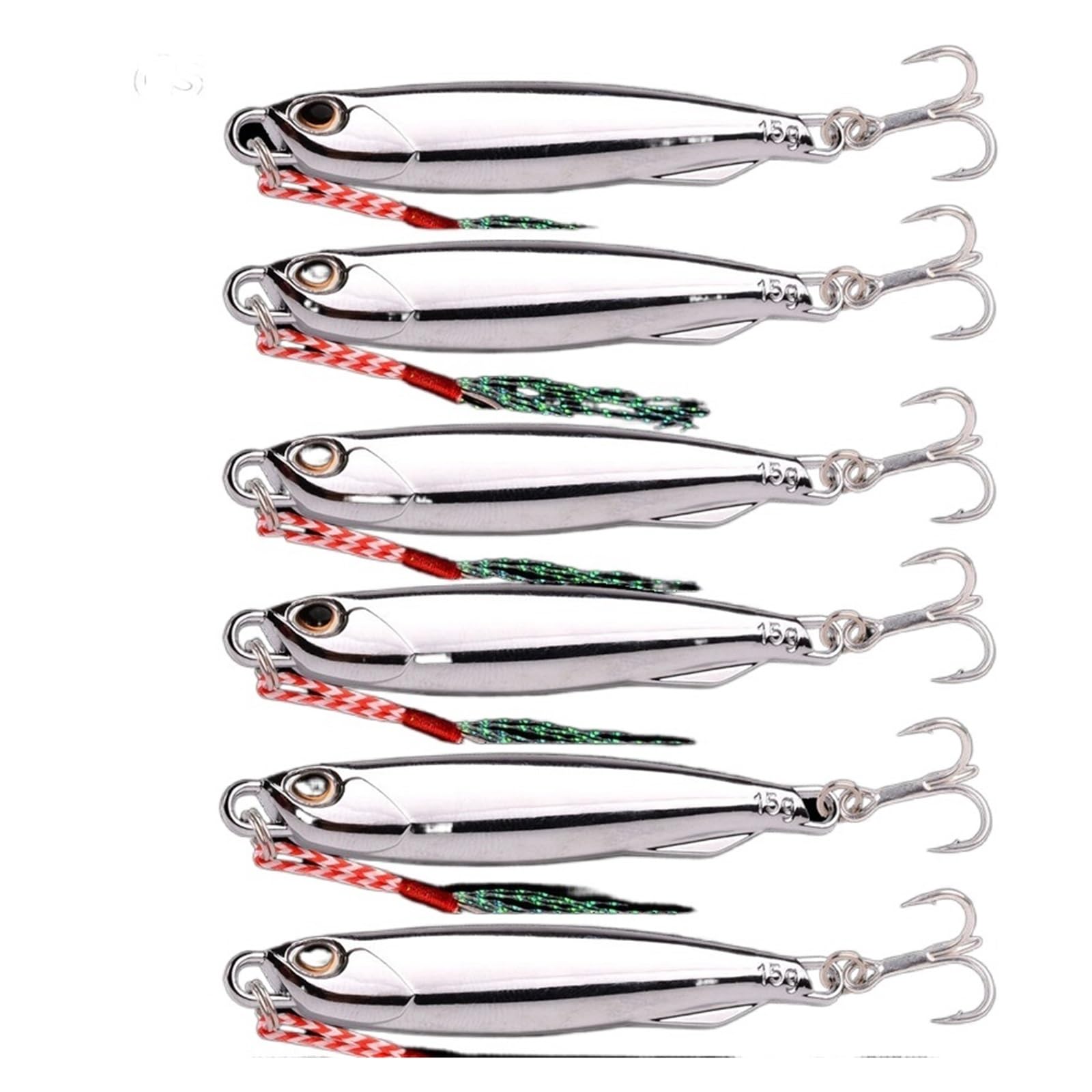 XILILHC 6pc 7.7cm 30g Plongée Profonde Grand Gabarit en Métal Leurre De Pêche Wobbler Artificiel Appât Dur Manivelle Bar De Mer Brochet Perche Matériel De Pêche