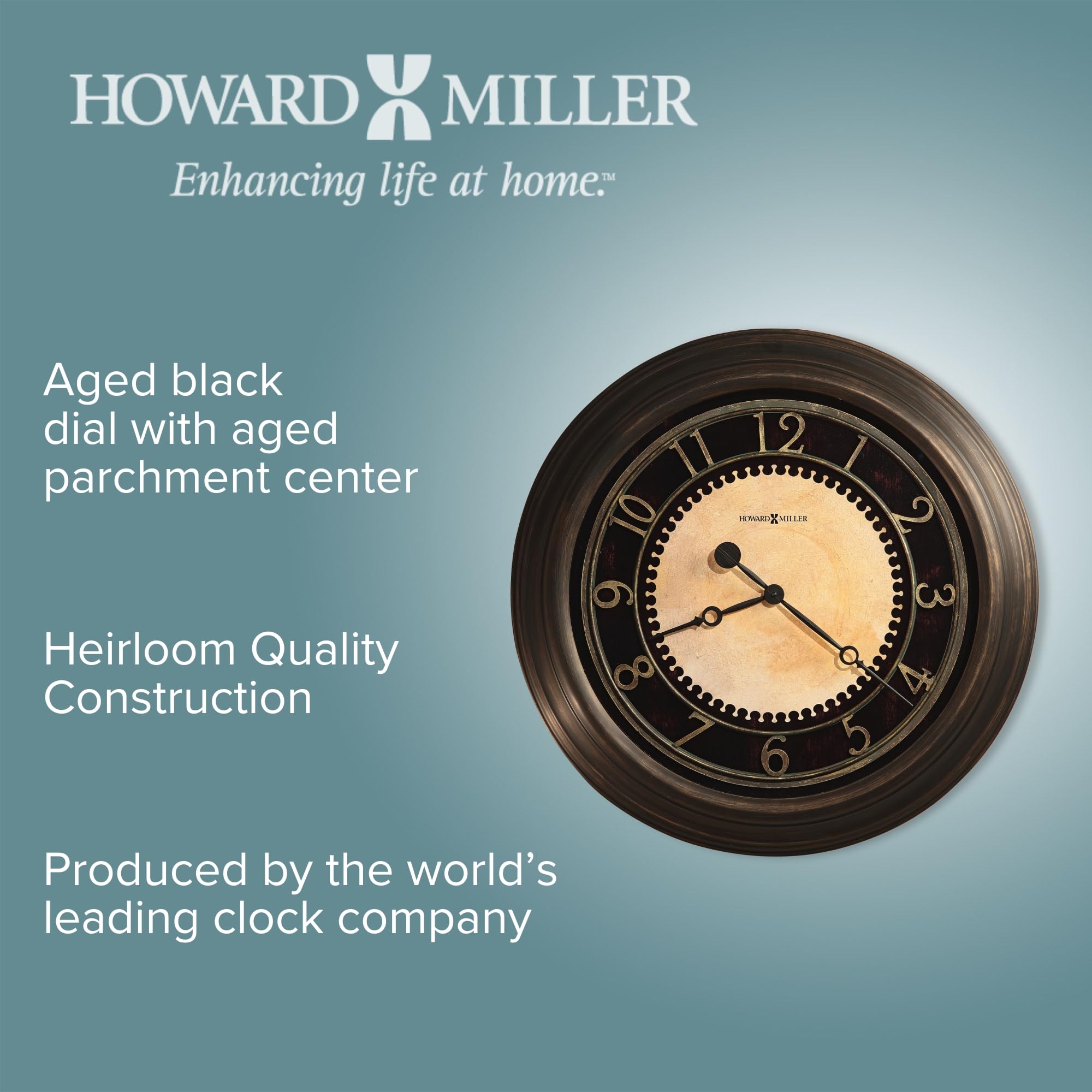 Amazon.co.jp: Howard Miller チャドウィック 壁掛け時計 625