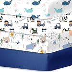 Feuilles de lit fille 2 Ensemble de paquets, 2 Ensemble de draps pour tout-petits, feuille de lit pour bébé, imprimé floral & Matelas pour tout-petits, taille 28 x 52 pouces, rose N Floral