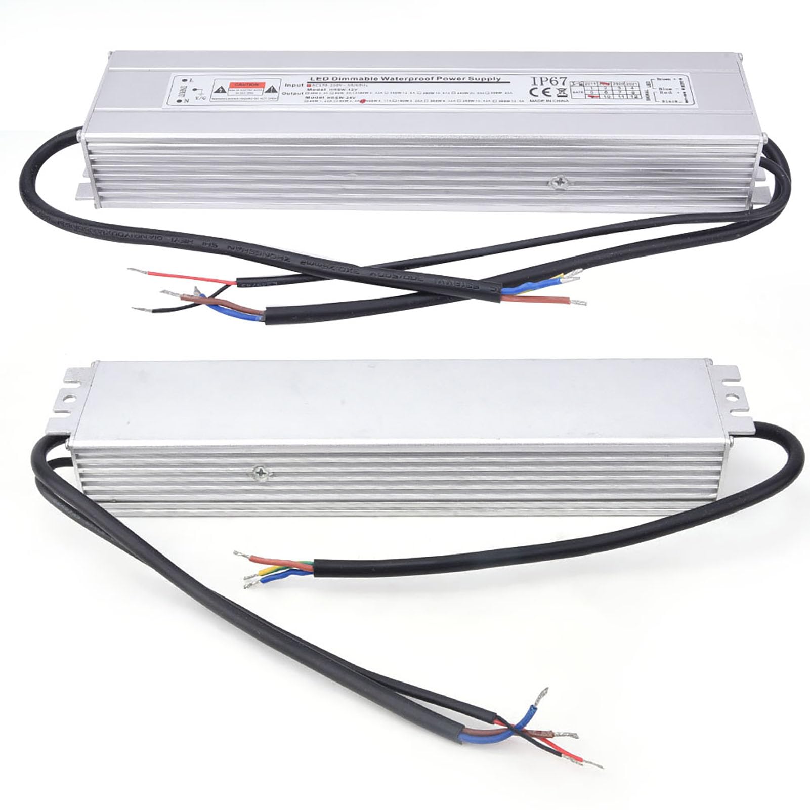 24 V 100W 4.17A Divemble Zasilacza LED, Obudowa ze Stopu Aluminium, Pełny Transformator Miedzi, Wydajny, do światła LED, Oświetlenie Biurowe, ściemnianie 0~10 V, ściemnianie