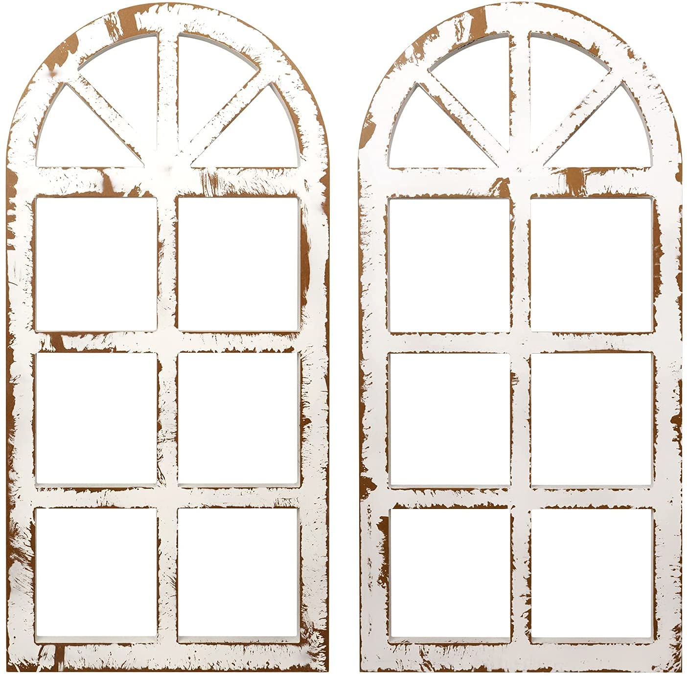 Buy Designs Distressed White Window Frame Wall Decor, Decorative Wooden