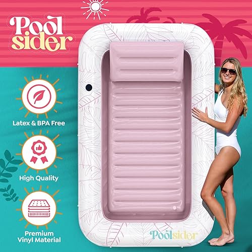 Miniatura 2 de Premium Inflatable Tanning Pool Lounger  Large Inflatable Tanning Bed for Adults - 4 in 1 Multipurpose Suntan Tub  Pool Floats Adults, Inflatable
