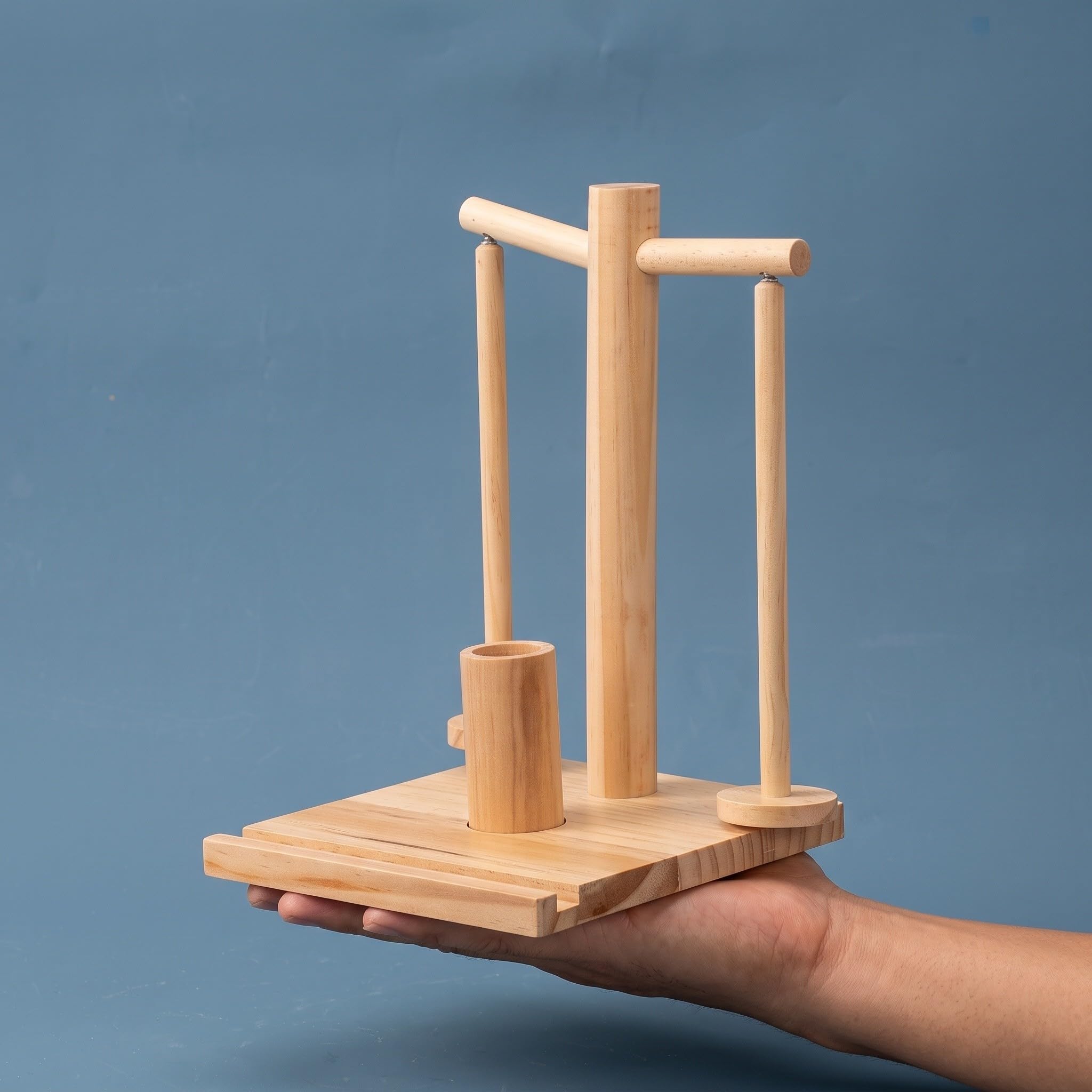 WATIIFUFU Supporto in Legno per Filato, Avvolgitore Manuale da Tavolo