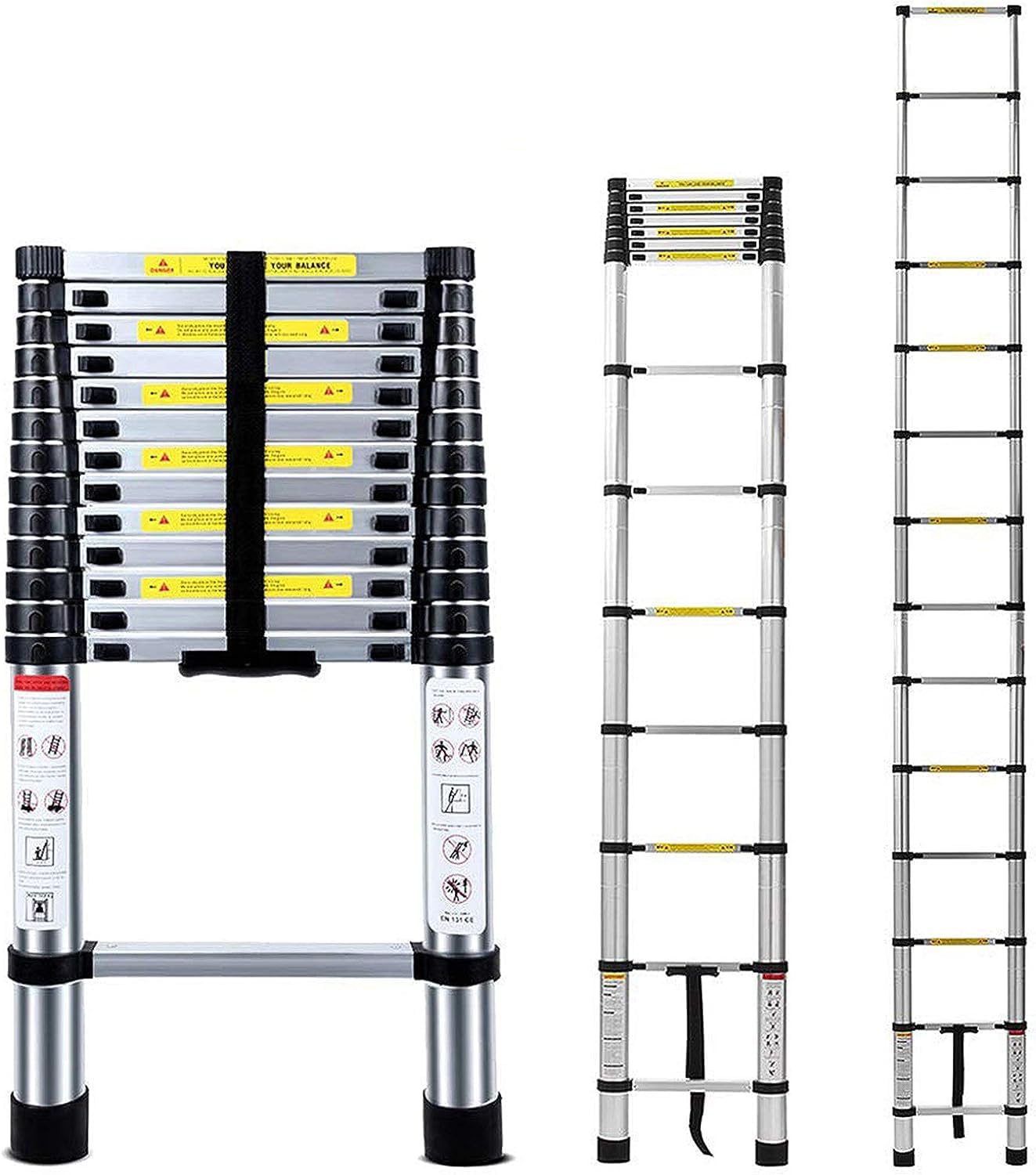 KRISHYAM Telescopic Ladder Telescopic Ladder - 5.5M/18.04ft Stainless Steel Lightweight Telescoping Ladders, Multi-Purpose (5.5 M (Stainless Steel) (B0D9VXGDDD) Amazon Price History, Amazon Price Tracker