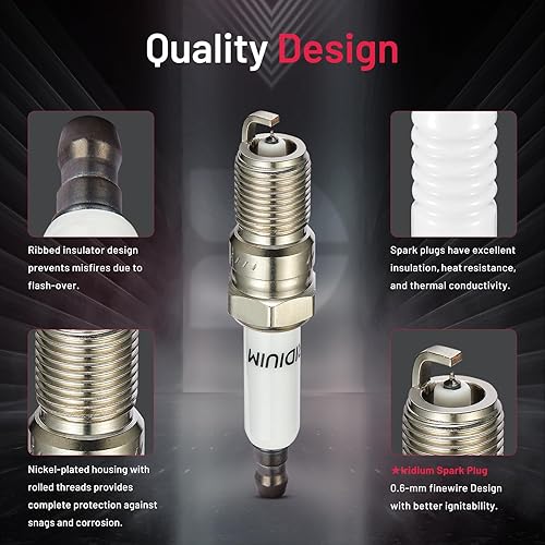 Miniatura 4 de BDFHYK Juego de 6 bujías de iridio compatibles con Buick LaCrosse, Chevy Camaro, GMC Savana 1500, Oldsmobile Alero, Pontiac G6, Saturn Relay 3.1L