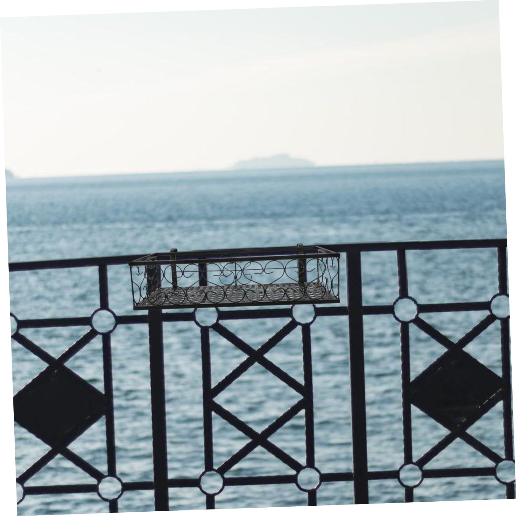 Toyvian Jardiniere Balcon Suspendue Panier Decoratif pour Plantes Support Fleurs Forme de Panier pour Clôture