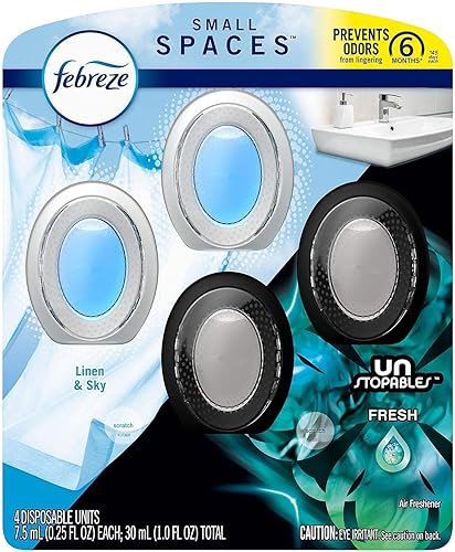 Febreze Ambientador para espacios pequeños (4 unidades) Lino y cielo y fresco