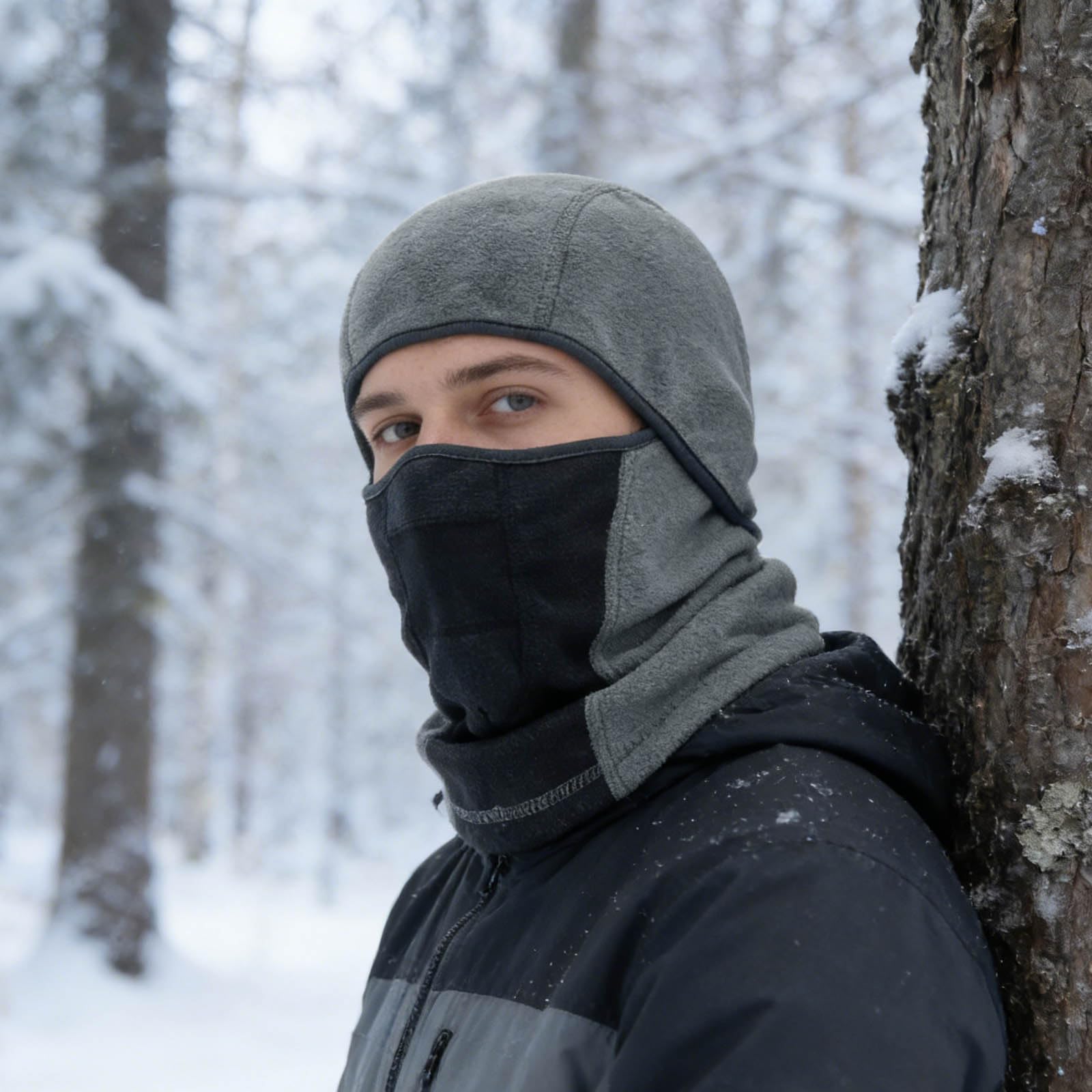 Cagoule de ski coupe-vent pour homme, couvre-visage chaud par temps froid, idéal pour le ski, le snowboard, la moto et la pêche sur glace, 1 pièce