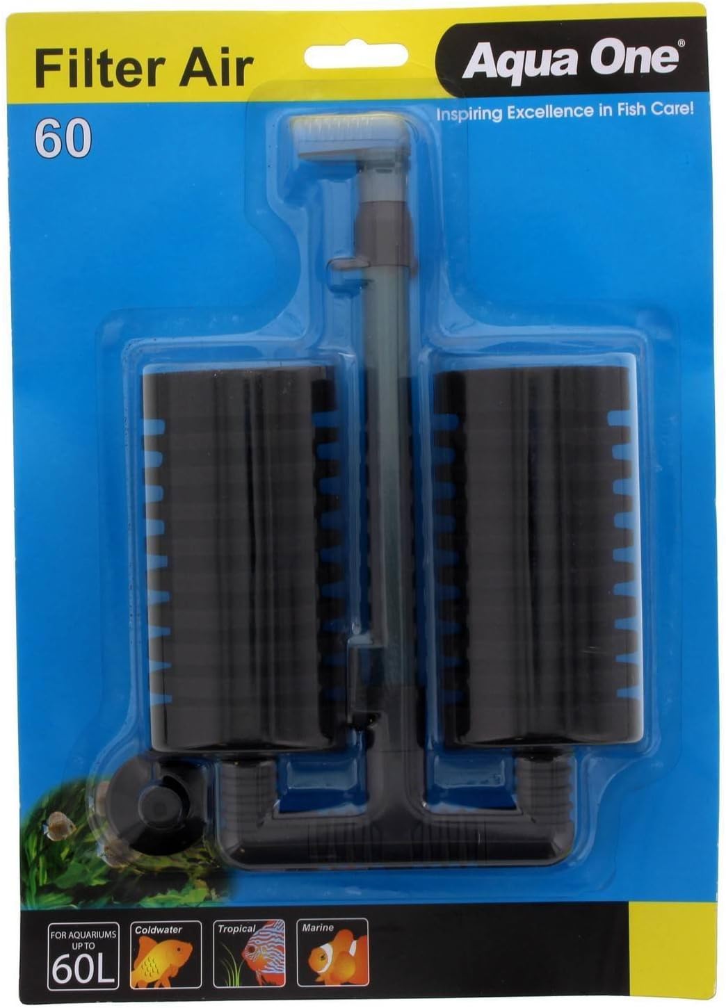 Aqua One Filter Air AirDriven Filter for Aquariums up to 60L BigaMart