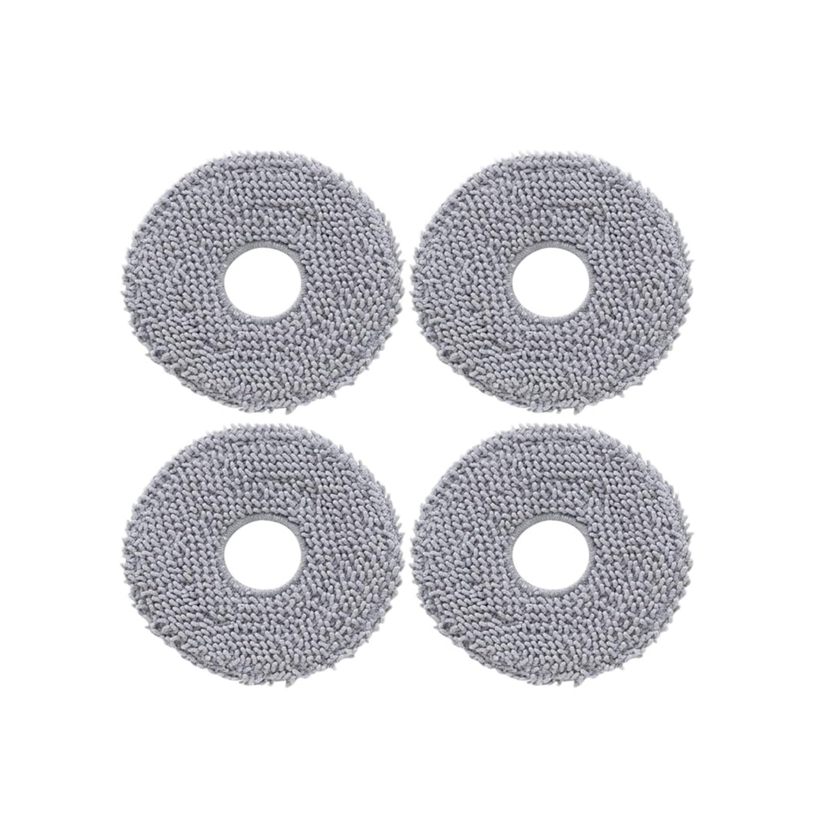 Kvcccss 4 Pcs Mop Cloth Mop Mount ，Compatible For Roborock，Qrevo Vacuum Cleaner(4 Pcs Mop Cloth)