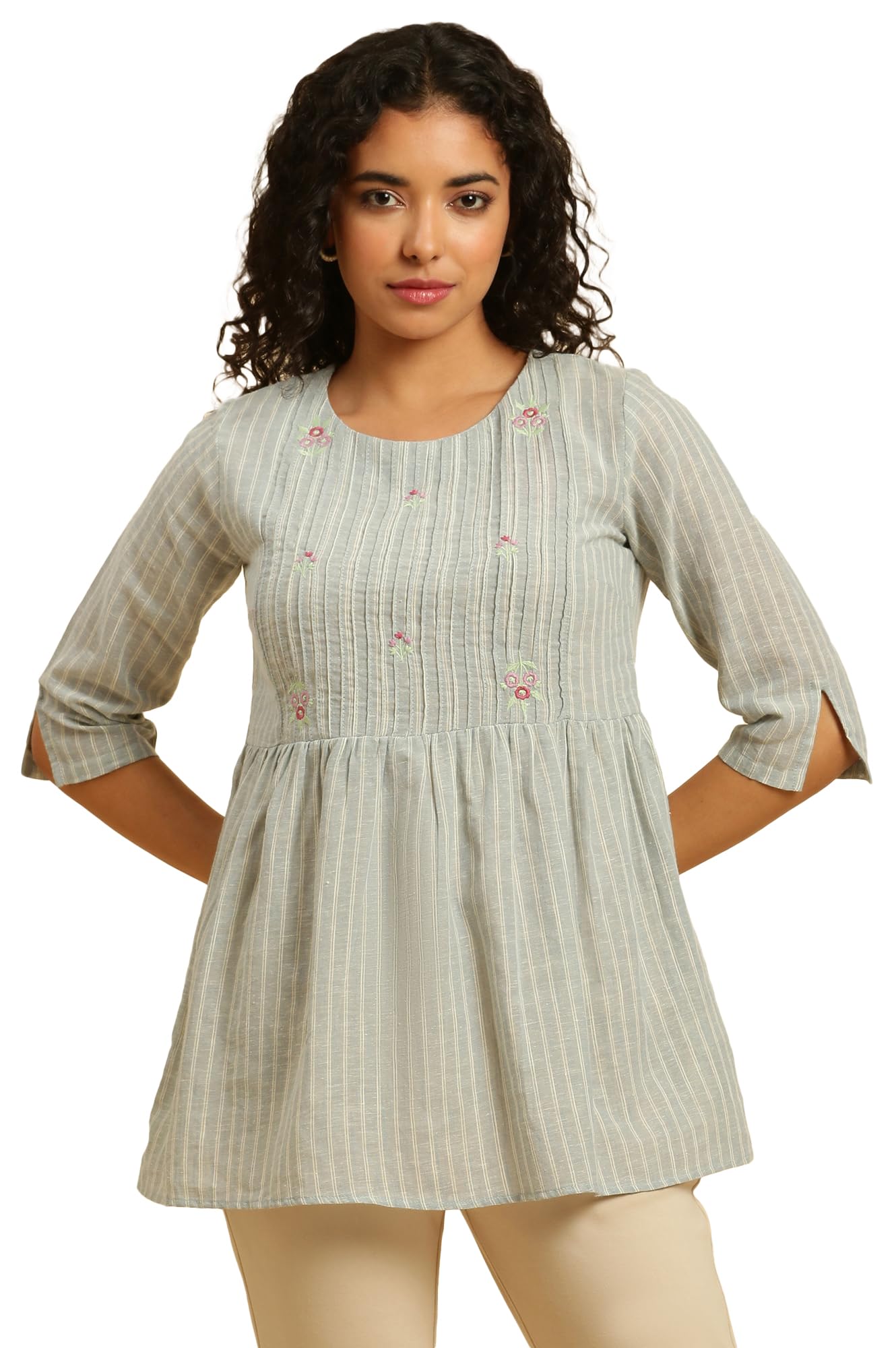 w for woman Women's Striped Regular Top-picture-23