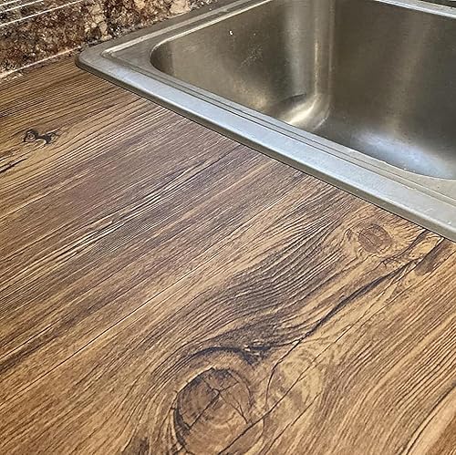 LaCheery Papel de contacto de madera gruesa Bocote decorativo, papel tapiz vintage de madera para gabinetes de muebles, papel de pared autoadhesivo