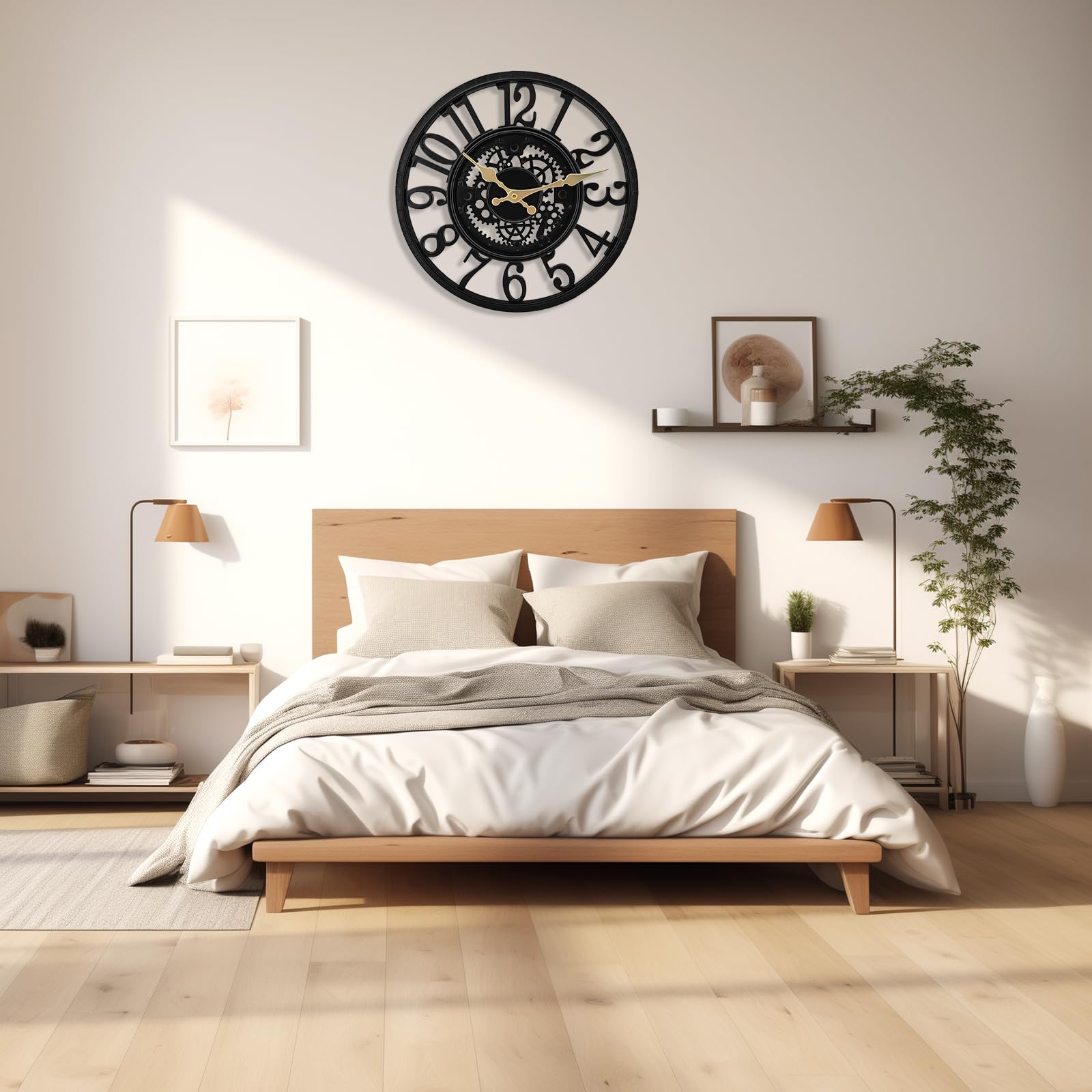 Orologio da parete impermeabile per esterni, orologio decorativo per patio, piscina, giardino, recinzione