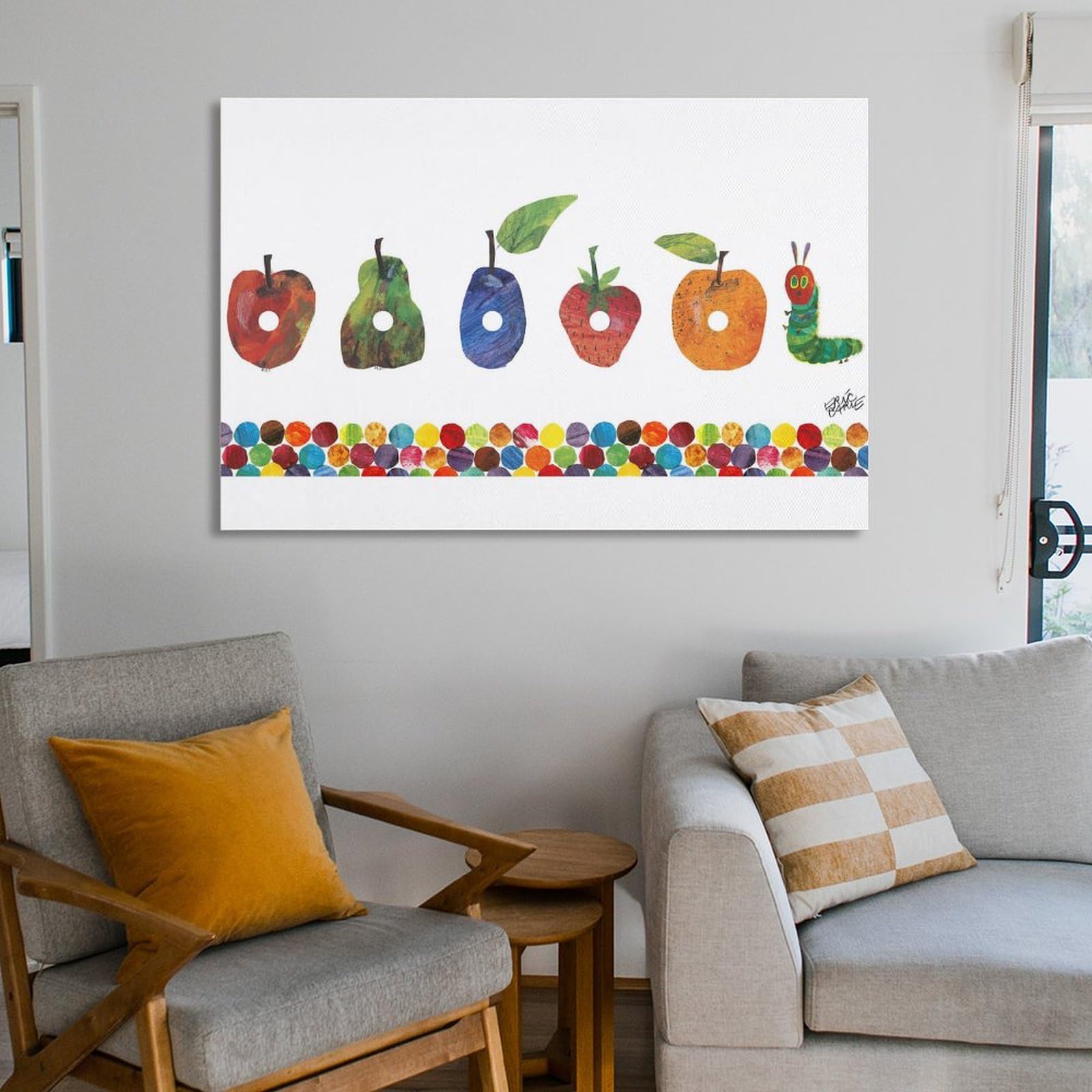 Amazon.co.jp: はらぺこあおむし 絵本 キャンバス 絵画 ポスター