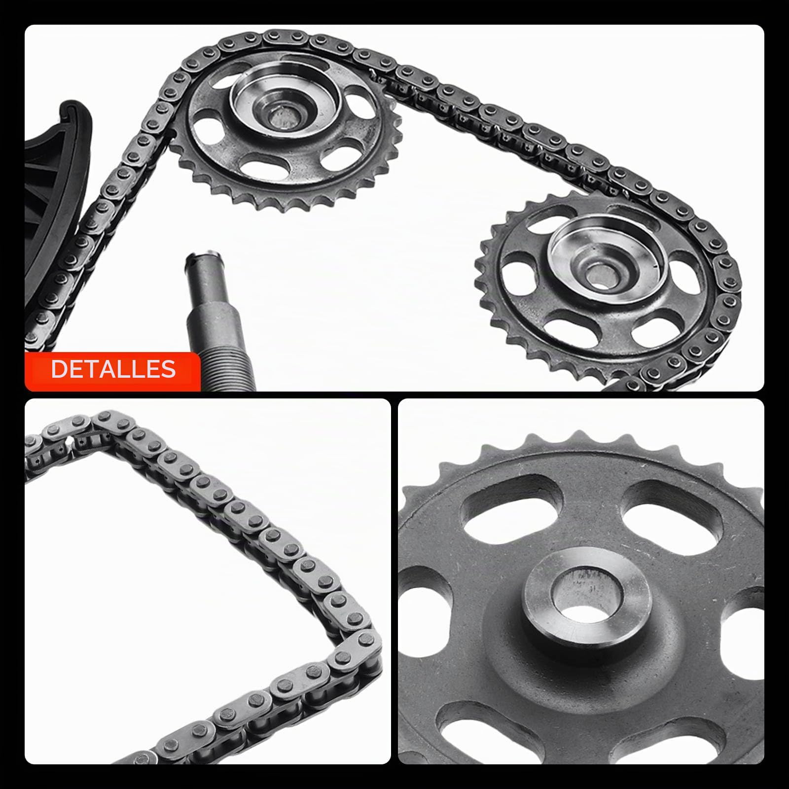 Frankberg Kit de cadena de distribución A6510520000 | Compatible con: Autobús Vito W639, Viano W639, Clase S V222 W222 X222, GLC X253, Sprinter 35-T Caja B906, Clase M W166
