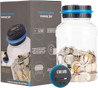 LCD Zählen Sie Geld jar, Geldbank mit LCD Display Digital Counting Coin