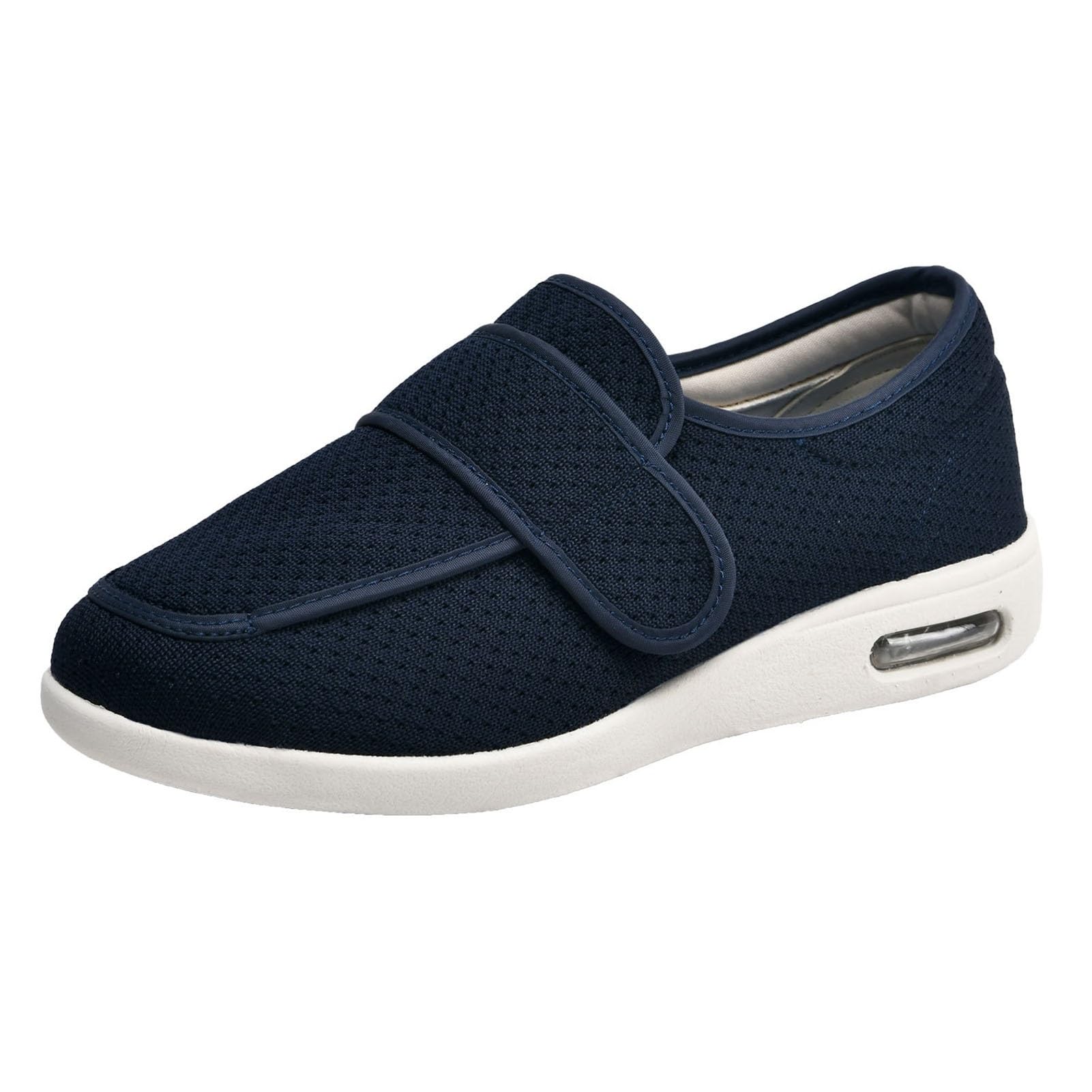 Ortopedyczne Buty dla Osób Starszych z Cukrzycą,Wygodny Szeroka Szerokość Buty do Chodzenia Męskie,z Regulowanym Zamknięciem,Oddychający Lekki Buty na Obrzęk Haluksy