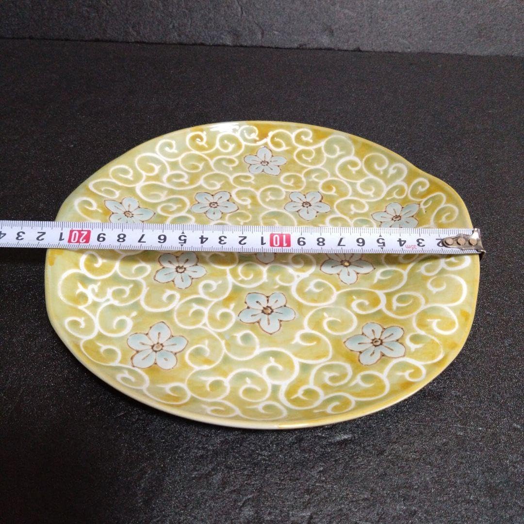 捻りスクエアプレート 波佐見焼 龍庵窯 1枚 イエロー 新生活 お祝い 皿