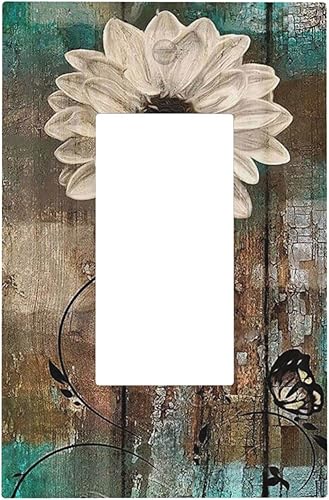 Placa frontal decorativa para baño hogar sala de estar dormitorio diseño de flores rústicas 1 pandilla