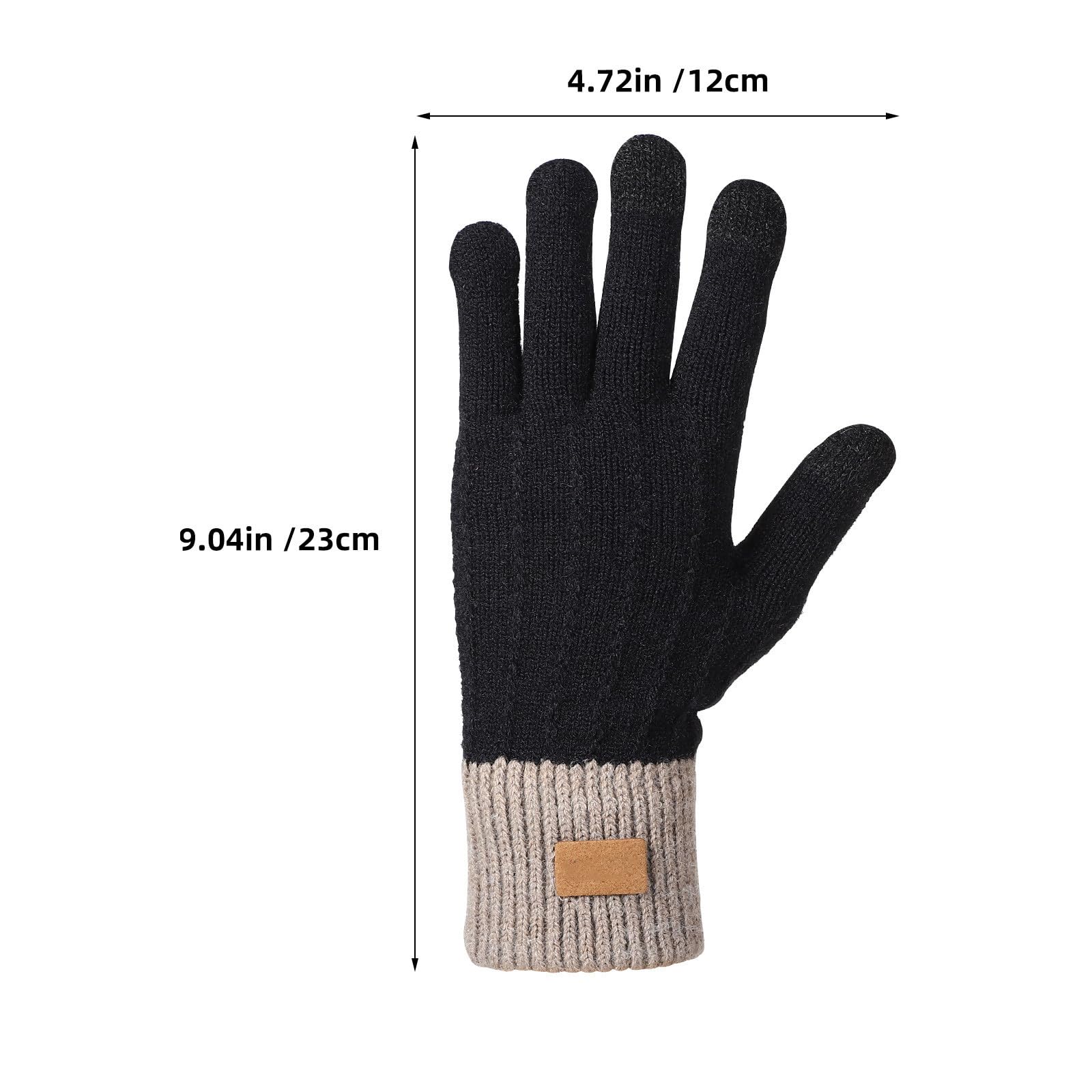 Didiseaon 8 Pares Guantes Térmicos Táctiles de Polar para Mujer, Invierno