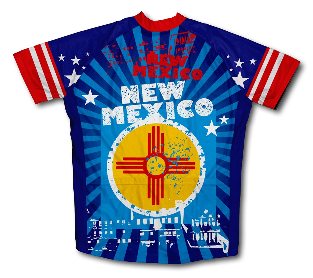 ScudoPro New Mexico Short Sleeve Cycling Jersey for Youth - Size XS Blue