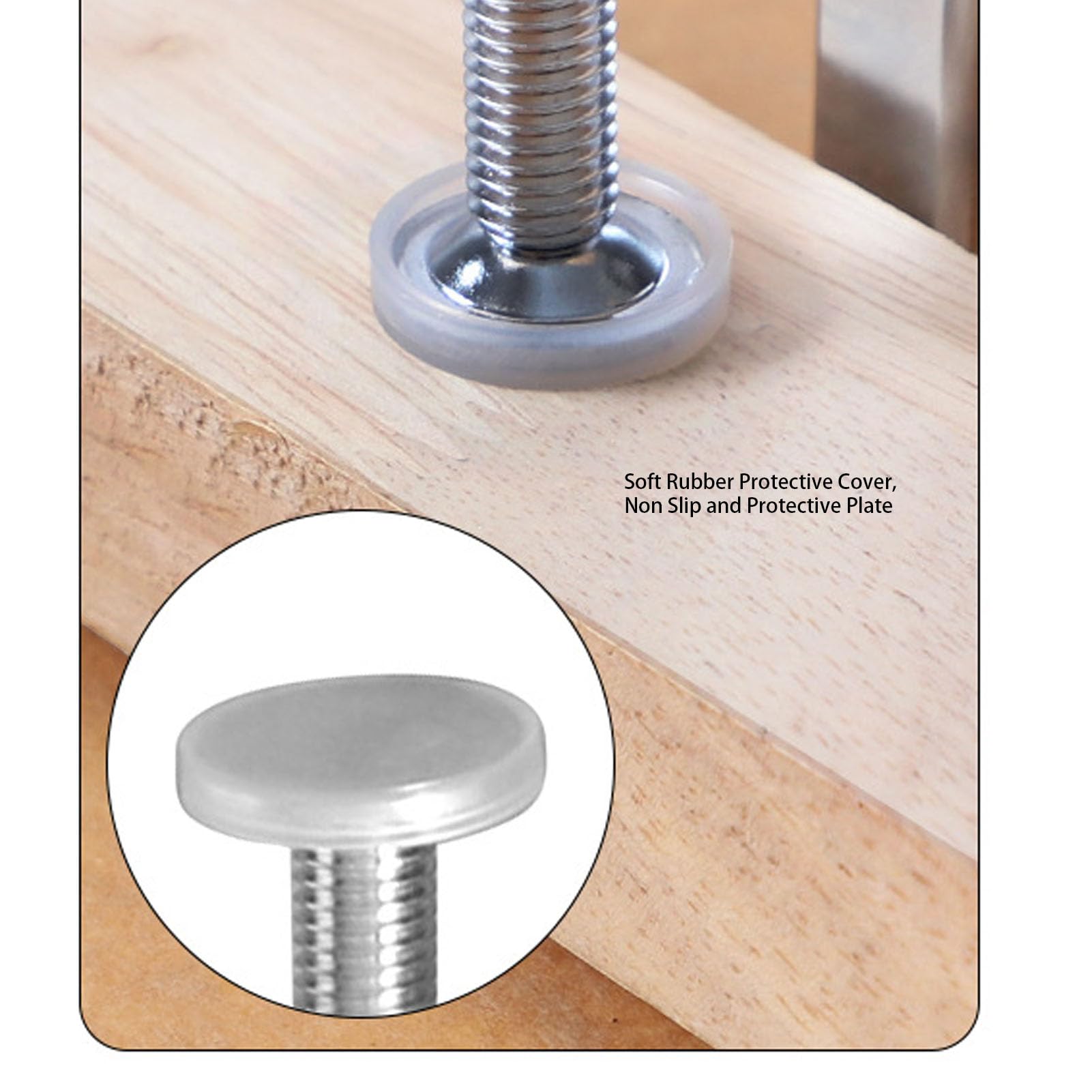 C Clamp, Portable Abrasion Resistant Industrial Strength C Clamp Multifunctional 4PCS Set Continuous Thread for Home