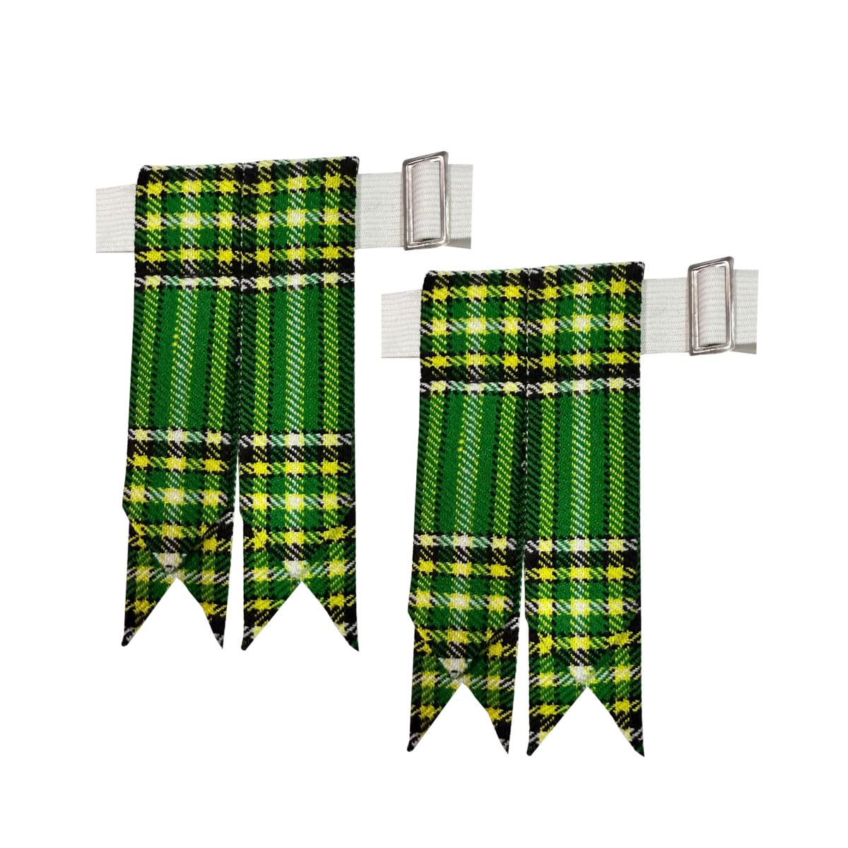 Men's Men's Tartans Kilt Flashes with Heavy Buckle Elastic Adjusters Fit