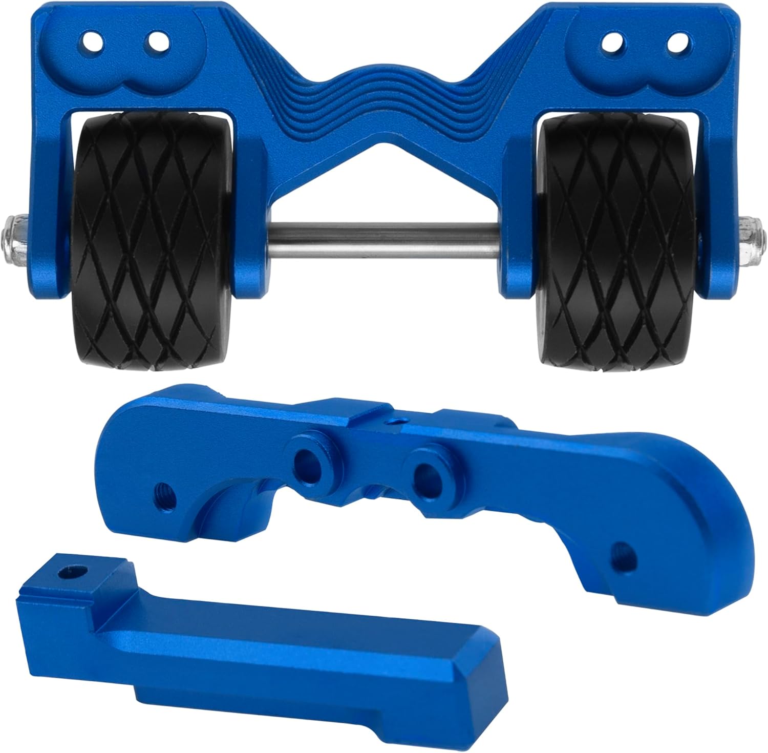 ShareGoo Metal Wheelie Bar Set Front Stand Up Wheel Upgrades Part Compatible with Traxxas 1/10 Maxx RC Monster Truck (Blue)