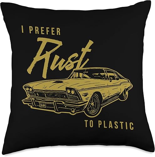 Miniatura 5 de Cool Retro Automobile Driver Cars Enthusiasts Gift Vintage Car Lovers Classic Oldtimer - Almohada para hombres y mujeres, 16 x 16 pulgadas,