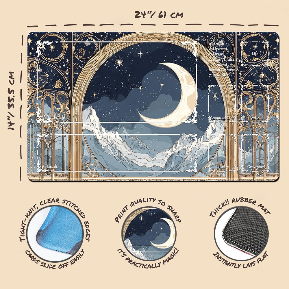 MTG Playmat,With Waterproof Storage black Bag Szie 60 x 35CM - Image 2